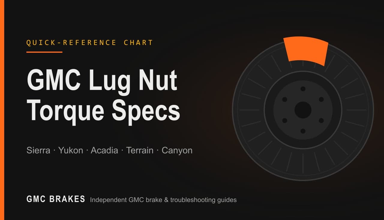 GMC Lug Nut Torque Specs by Model (Chart)