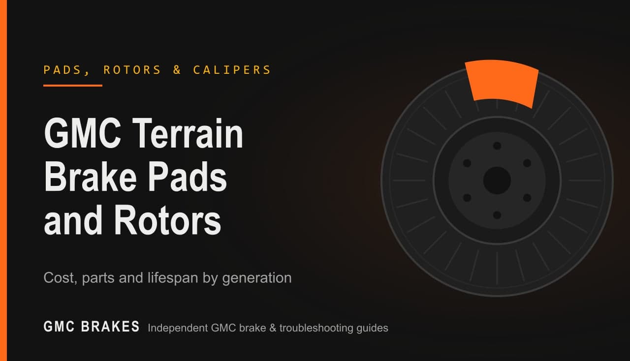GMC Terrain Brake Pads and Rotors: Cost, Parts, Lifespan