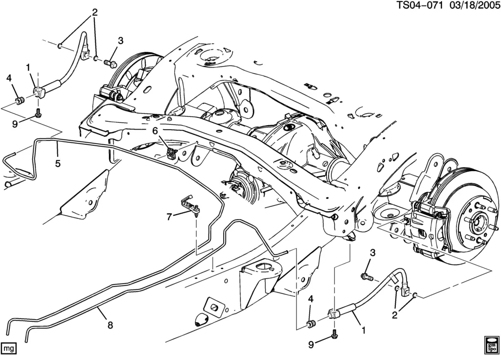 2003 GMC Yukon Brake Line Diagram