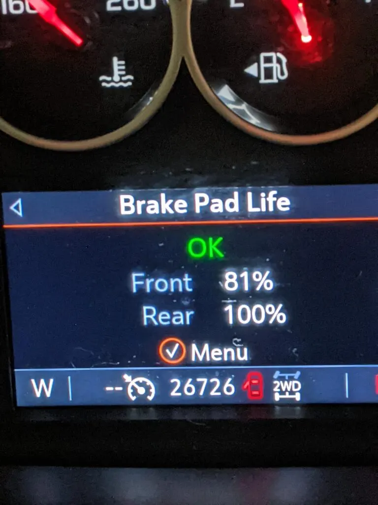What Does Service Brake Pad Monitor Mean on GMC Sierra 